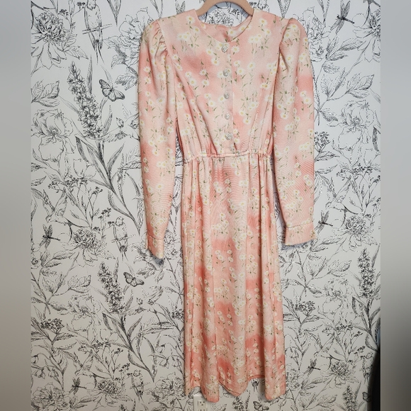 VINTAGE 70'S FLORAL DRESS - Picture 3 of 6